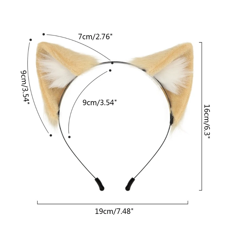 Cartoon Headband for Cat Ears Hair Hoop Party Headpiece Cosplay Costume Pr