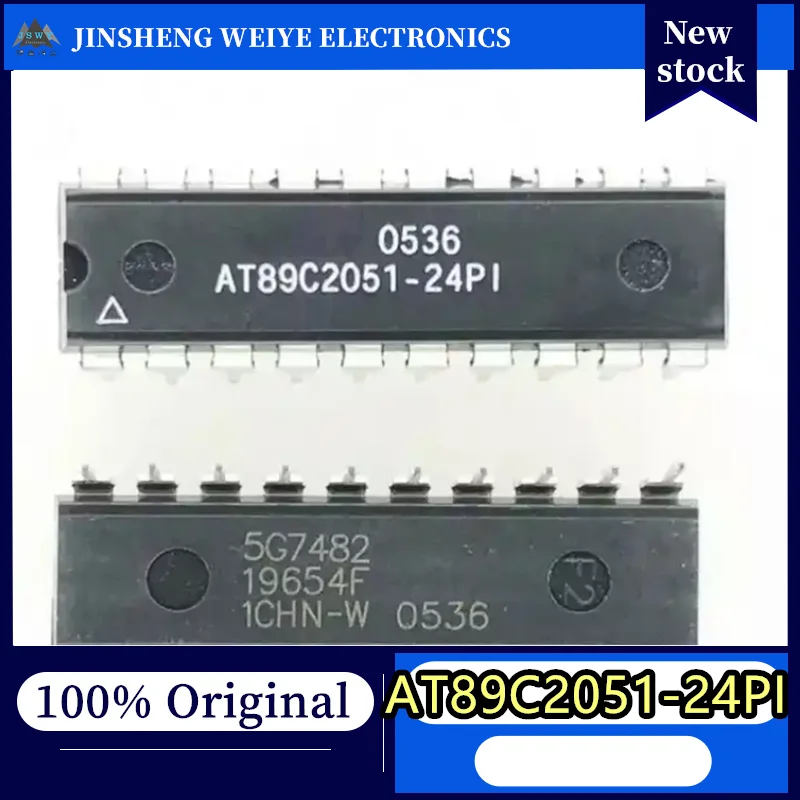 (10/50 pcs) AT89C2051-24PI    DIP20 package  IC chip  100% brand new  Best-seller  Stock running low