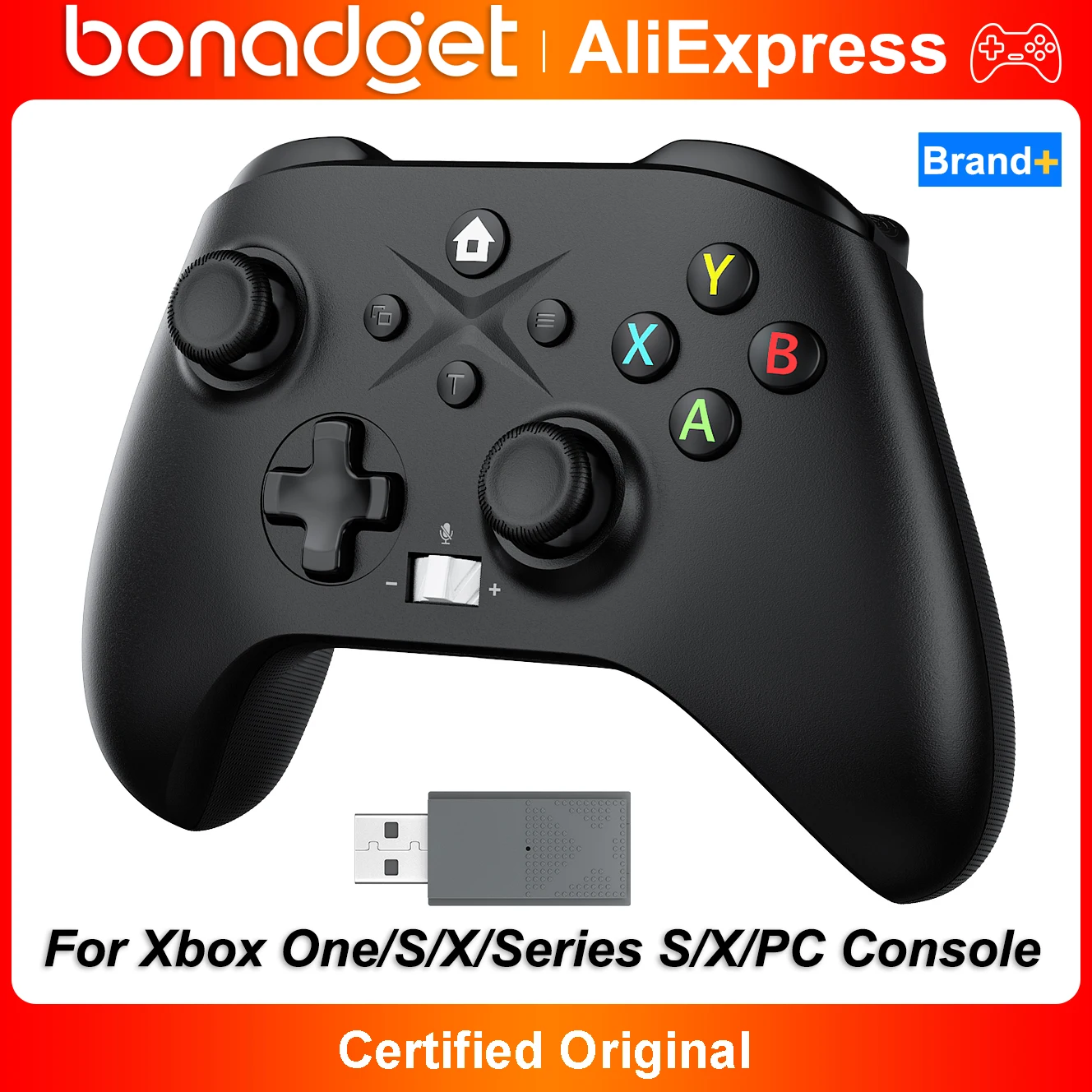 Controller For Xbox One/Xbox One S/X/Series S/X PC,Hall Effect 2.4G Wireless Gamepads Turbo&Marco Programming Func Game Joystick