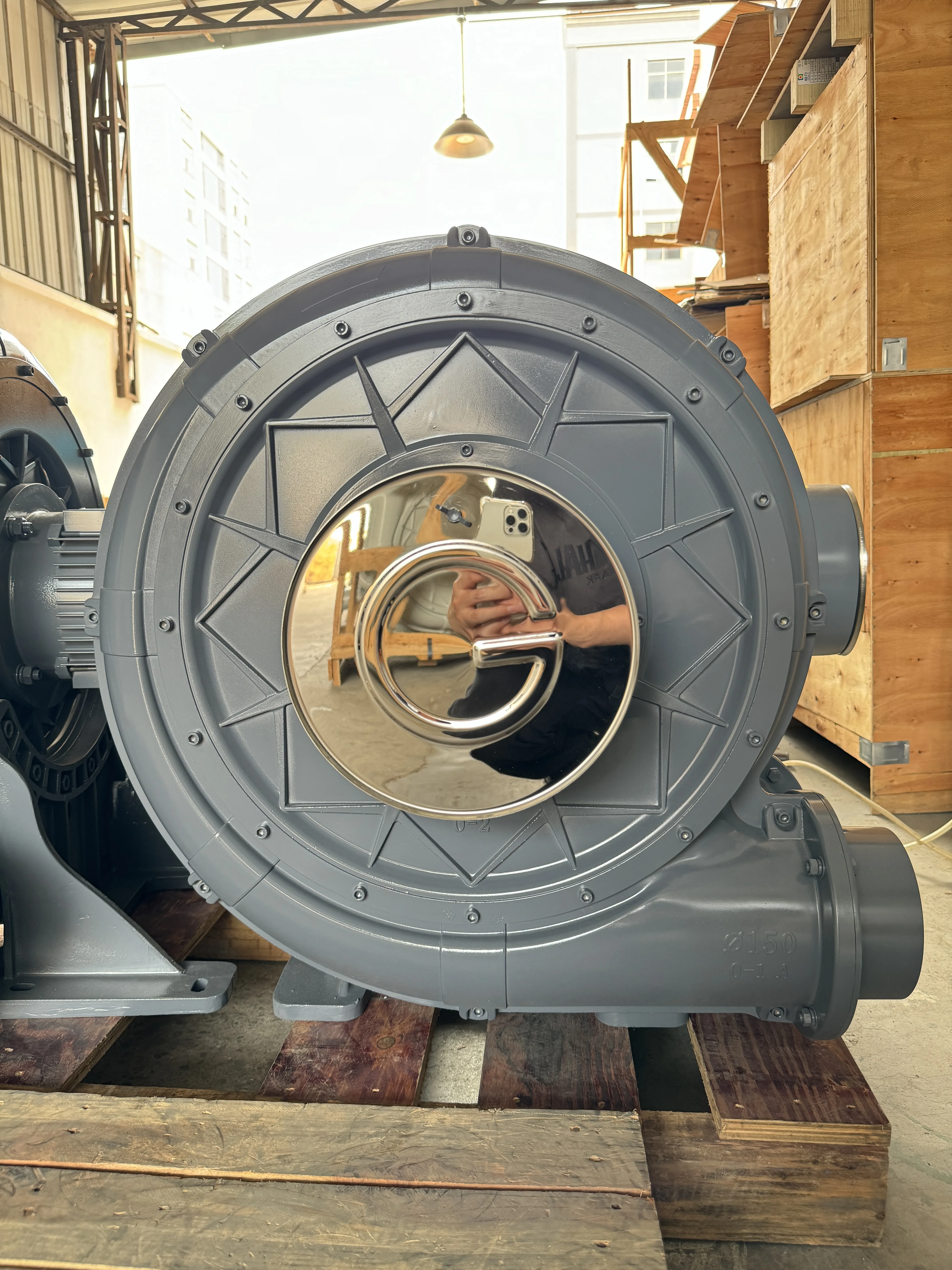 TB150-5 Centrifugal Fan 3.7KW Turbo Blower High Airflow Turbine Blower