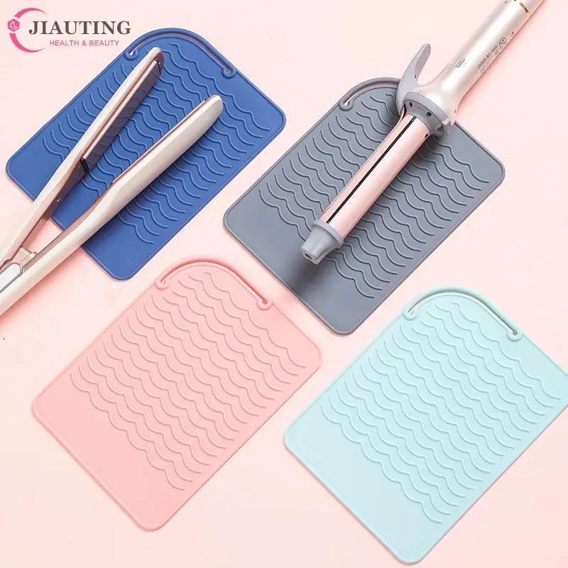 

1pcs Multifunctional Silicone Heat Resistant Pad Insulation Mat for Hair Straightener Heat Curling Stick Curler Flat Irons