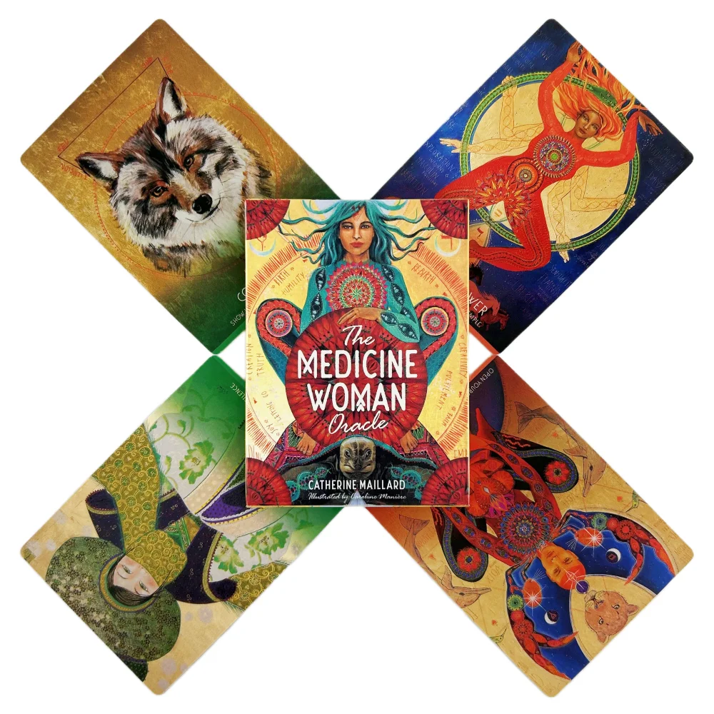 The Medicine Woman Oracle Cards Game Fortune-telling Tarot Divination Edition Creativity Messages Board Deck