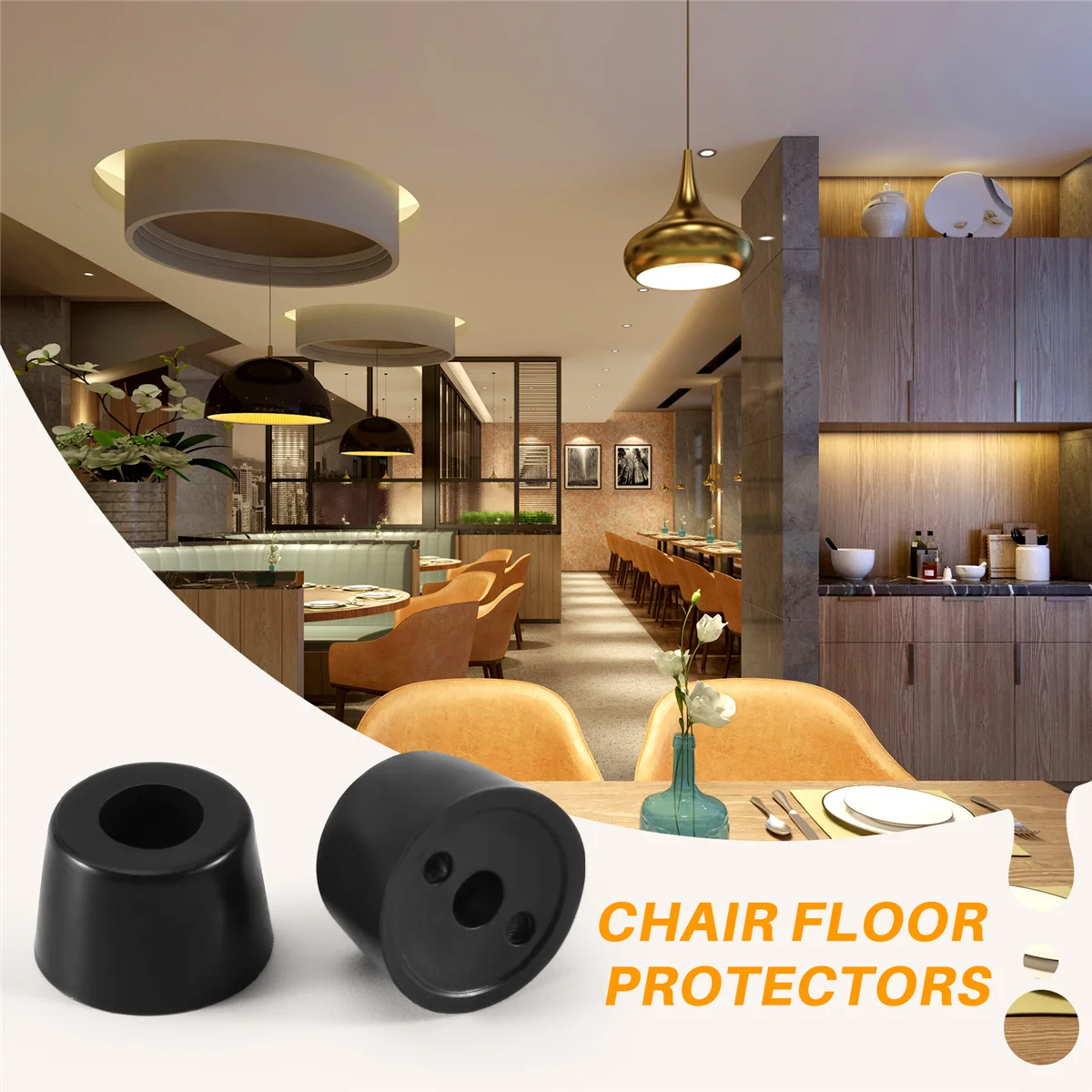 Rubber Anti Vibration Isolator Absorber Base Foot Pad 20Pcs Black