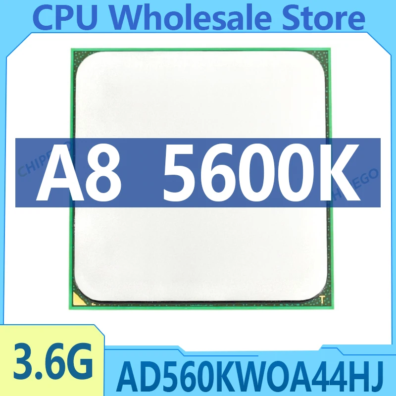 A8 5600K 5600 3.6GHz AD560KWOA44HJ 100W Processor HD 7560D Quad Core Socket FM2