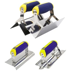 Stainless Steel Concrete Hand Edger Groover Tools Set Plaster Cement Finishing For Plasters Stucco Cements Finishing