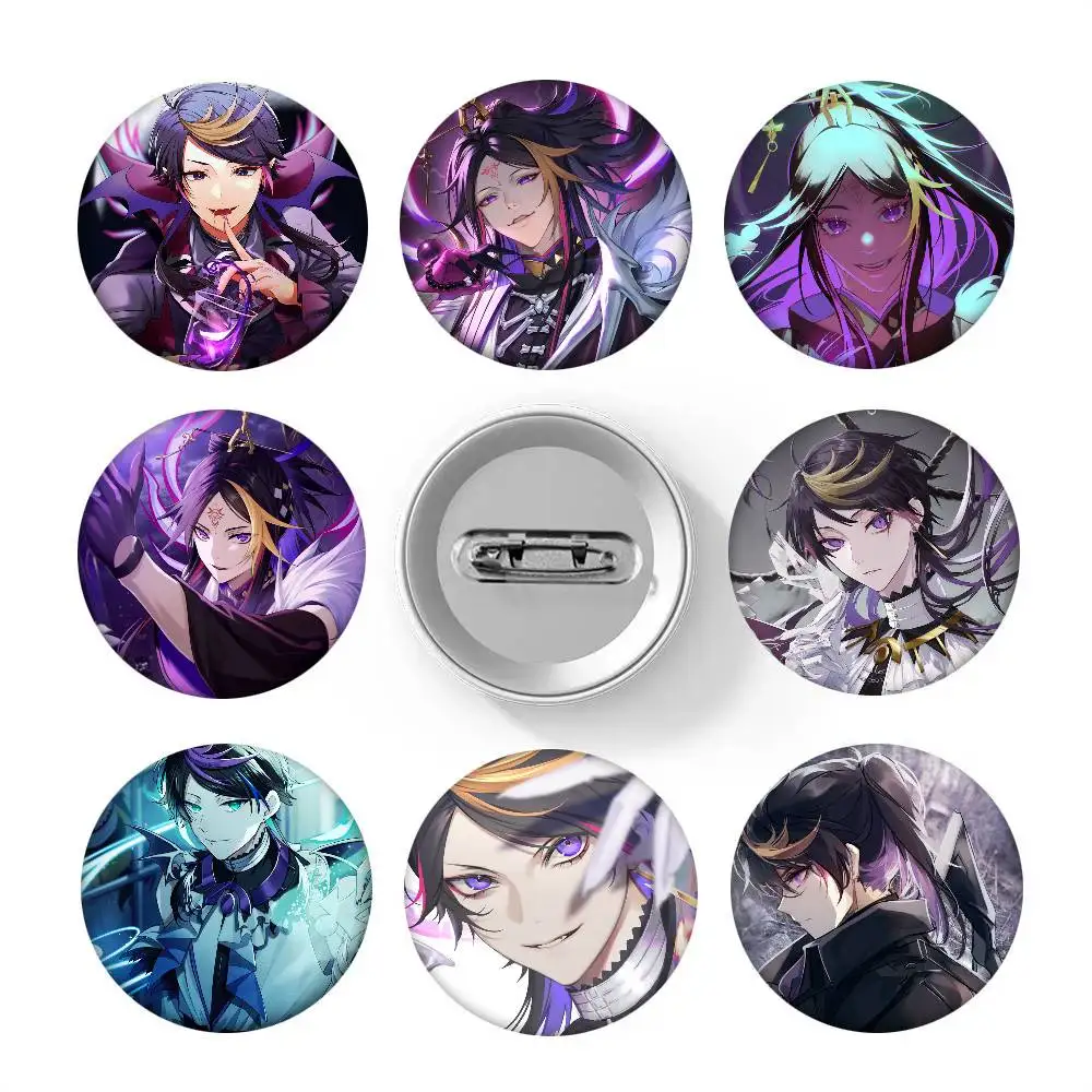 Virtual Idols Shu Yamino Round Badges Can Be Used To Decorate Clothes And Backpack Pins