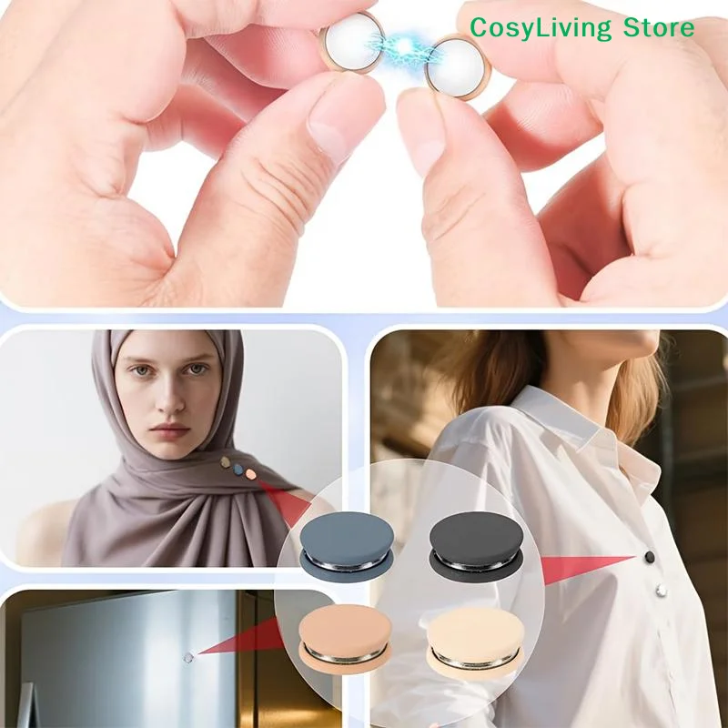 Multifunctional No Sew Clothes Buttons 2/4/8pcs Adjustable Seamless Clips for Travel Temporary Clothing Adjustment