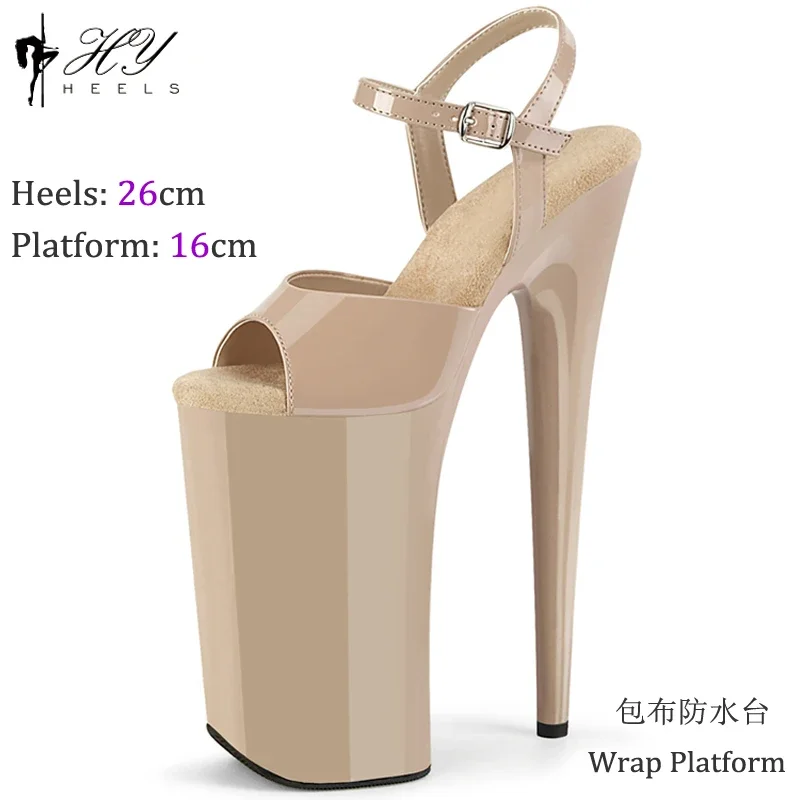 2024 Sexy 26CM High Heels Sandals Stripper Heels Strip Pole Dance Shoes New Peep Toe  Party Models Stage Show Shoes