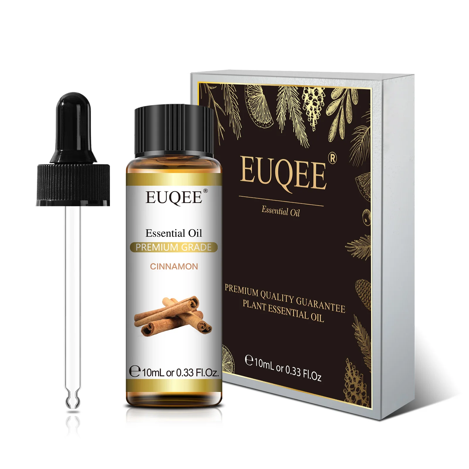 EUQEE 10ml canela Ylang Ylang Citronella hierba de limón árbol de té Parcouli aceite esencial para aromaterapia difusor fabricación de velas