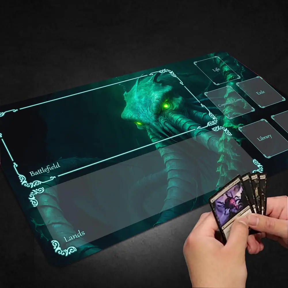 Moonlit Frog Band Magic playmat rubber anti-slip edge locking pc accessories gaming mats Trading Card Game Desk Mat
