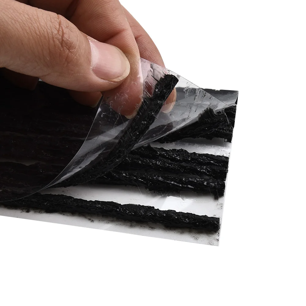 Black Car Tyre Seal Strip Puncture Recovery Repair Replacement Rubber Tubeless 0.1inch 3.5mm Motorcycle Useful