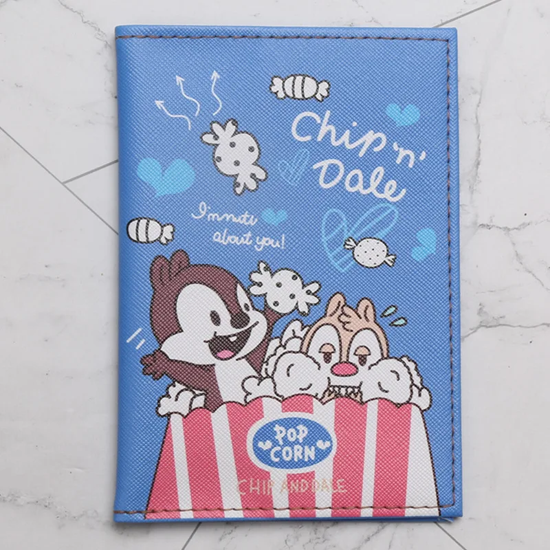 Disney Marrie PU Printed Passport Holder ID Card Cover Action Figure Toys Dumbo Cute Cards Storage Bag Girls Kids Birthday Gifts