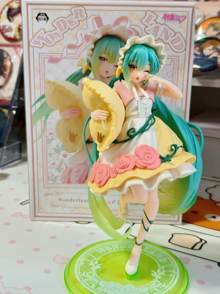 original-hatsune-miku-fairy-tale-wonderland-series-reprint-sleeping-beauty-pvc-static-figure-desktop-ornament-anime-fan-toy-gift
