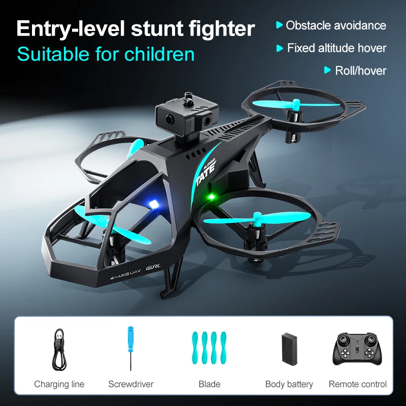 Smart Obstakel vermijden Afstandsbediening Quadcopter 2.4G Optische Stroom Hover LED Verlichting 3D Roll RC Drone RC Vliegtuig speelgoed Geschenken