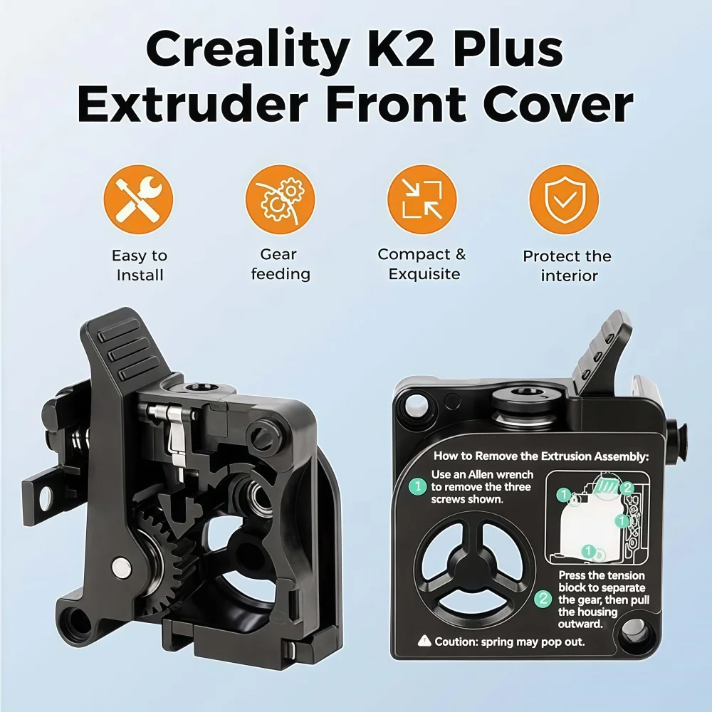 Creality K2 Plus Extruded Front Shell Kit for K2 Plus 3d Printer Parts Extruded Front Shell Kit，Official 3d Printer Accesoires ﻿