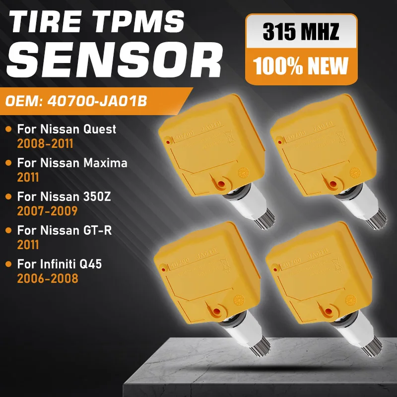

Tire Pressure Sensor For TPMS Nissan Quest 2008-2011 Nissan Maxima Nissan GT-R 2011 Nissan 350Z 2007-2009 Infiniti Q45 2006-2008