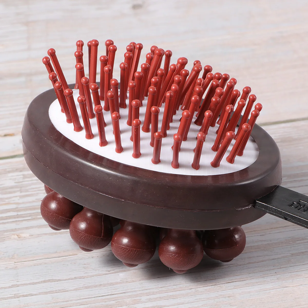 

Wooden Plastic Multi-Functional Hammer Roller Ball Elastic Back Scratcher Massage Stick For Head Neck Waist Legs Hips Relaxation