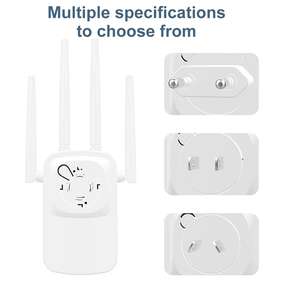 2G 5G Wireless Router Signal Booster WiFi Range Extender 5G Wireless Wifi Signal Amplifier 1200Mbps Booster