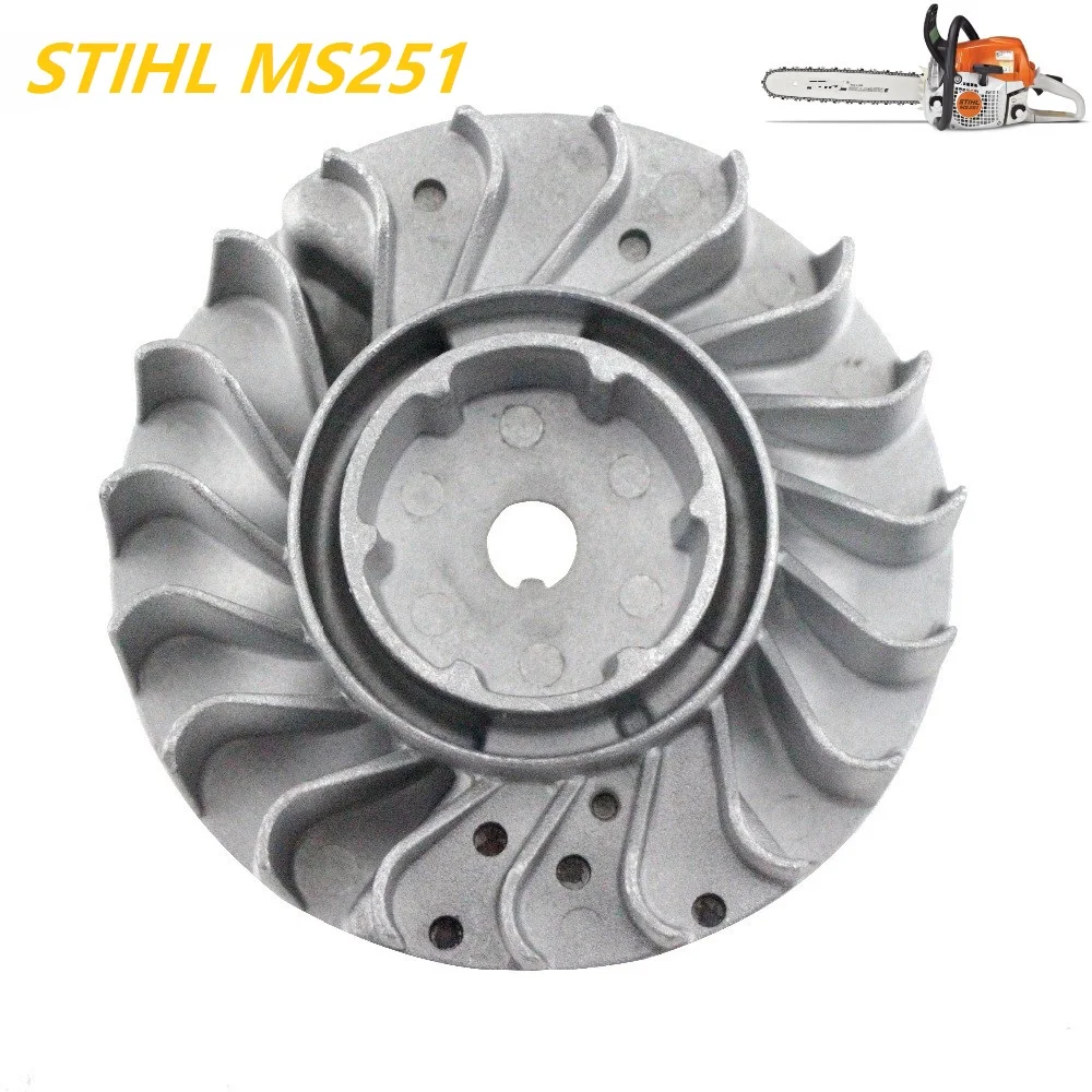 Heavy Duty Qualioty Magneto Flywheel Fly Wheel Fan Impeller For STIHL MS251 MS 251 Chainsaw OEM#1143 400 1234