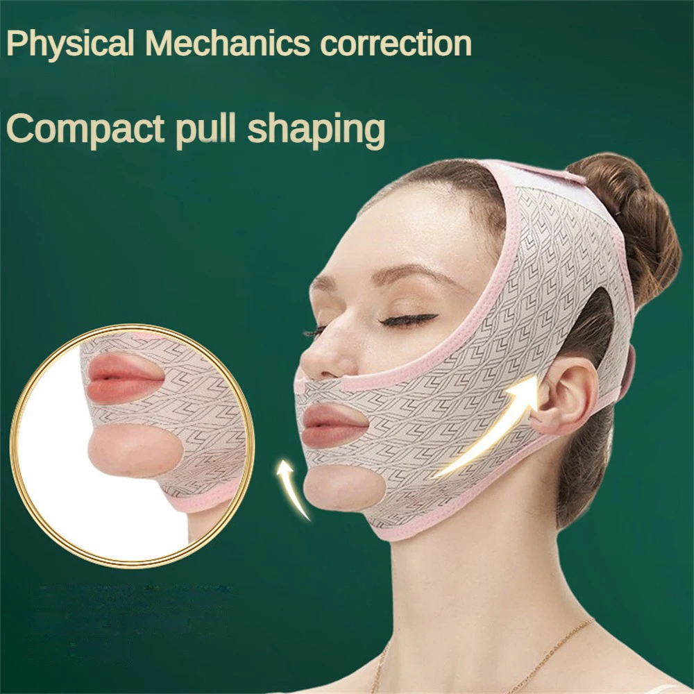 Face Slimming Bandage V Line Cheek Chin Neck Shaper Massage Strap Belt Relax Lift Up Mask Beauty Face Sculpting Sleep Mask