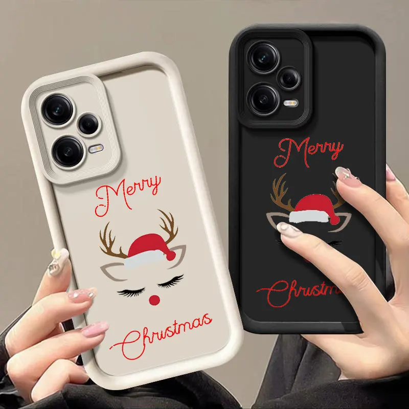 Christmas  Fashine Phone Case For Xiaomi 11 LITE NE 12T 14 5G POCO C61 F3 GT F4 F5 X3 X4 X5 M3 M6 Shockproof Soft Cover Coque