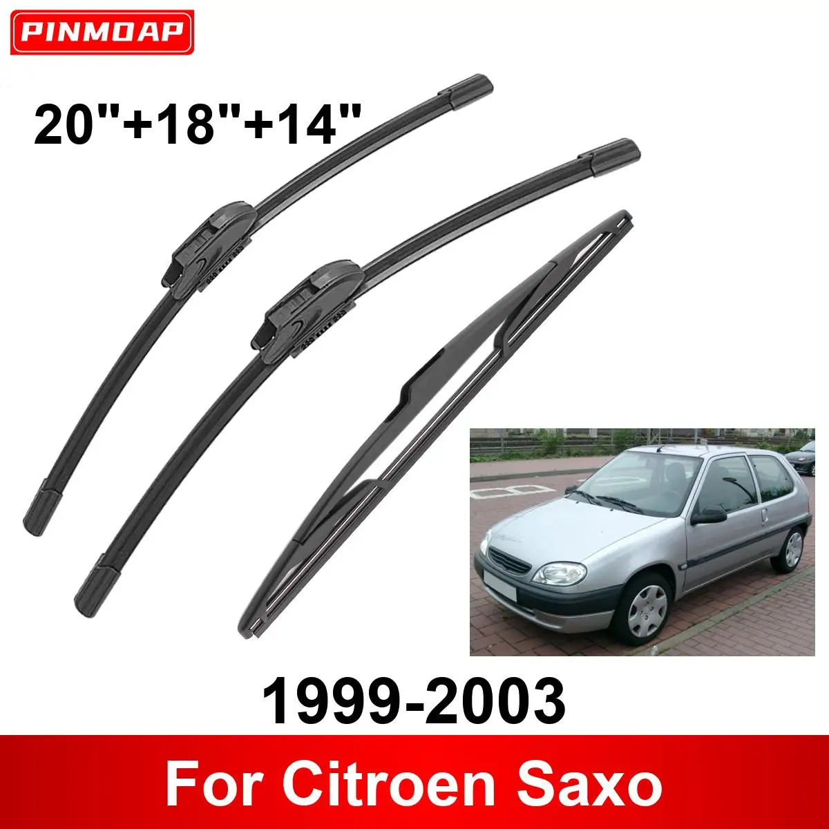 

1/2/3/4/6 шт. автомобильный дворник для Citroen Saxo 1999-2003, передние и задние щетки стеклоочистителя, щетки, автоаксессуары 1999 2000 2001 2002 2003