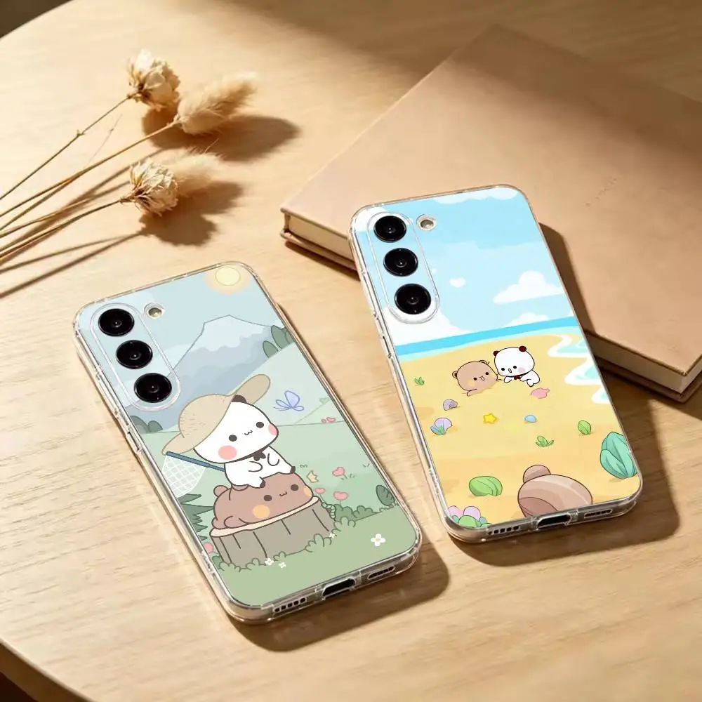 Bubu Dudu Cartoon Cute   Clear Soft Silicone Phone Case for Samsung Galaxy A71 A70 A52 A51 A40 A30