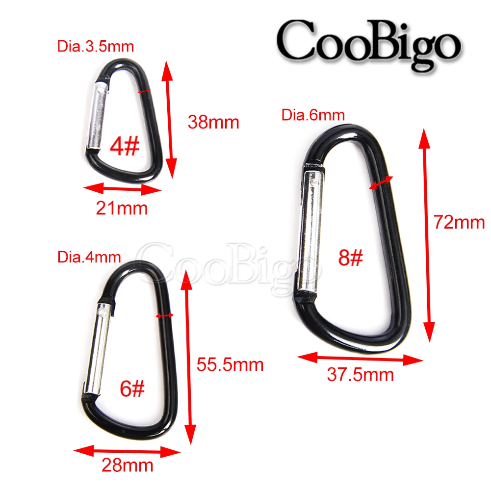 5pcs Keychain Carabiner Snap Hook Clip Set, DIY Crafts