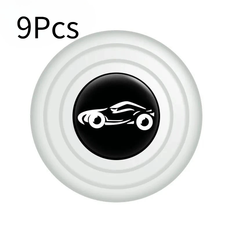 9Pcs/lot Car Trunk Sound Insulation Pad Universal Car Door Shock Absorbing Gasket For VW Shockproof Thickening Cushion Stickers