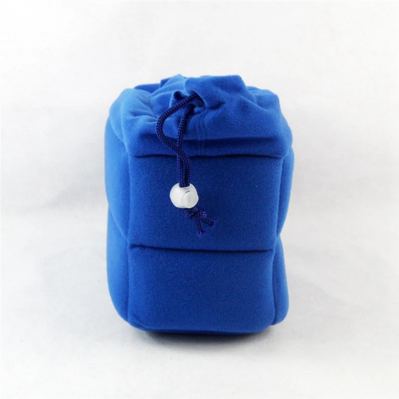 AS62 Camera Bag Camera Insert Bag With Drawstring Adjustable Divider Camera Lens Soft Bag For Nikon,Canon,Sony Blue