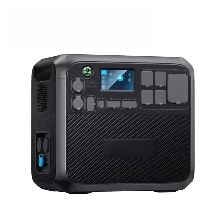 Portable 2000W solar generator with MPPT controller lithium-ion battery storage system for automotive and  applications