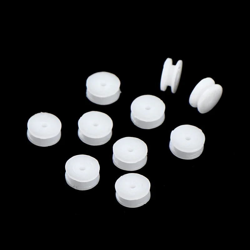 2 Pack 10 Pcs Micro Mini Plastic Pulley Wheel Set for DIY Model Toy Gear Motor 9.3mm Diameter Small Wheels