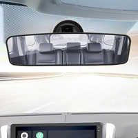 Car Rear Mirror Universal Interior Rear View Mirror Wide-angle Rearview Mirror 360° Rotates Adjustable Suction Cup