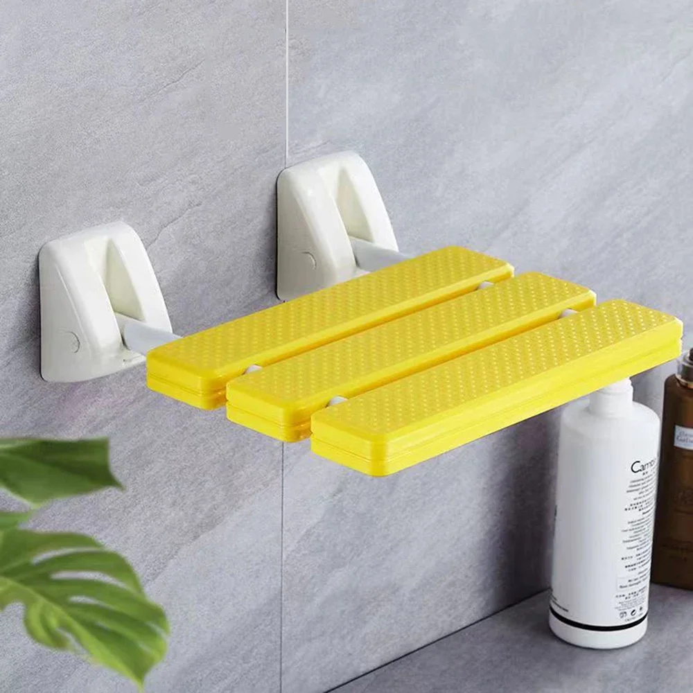 

Bathroom Folding Stool Bath Seat Shower Toilet Non-Slip Bath Wall Hanging Folding Chair Change Shoes Sitting Stool Folding Stool