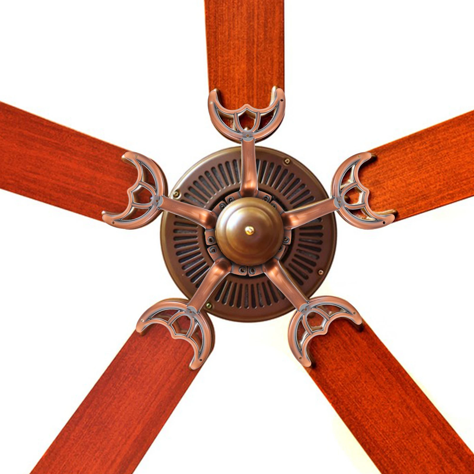 2Pcs Fan Blade Support Rod Zinc Alloy Ceiling Fan Blade Arms Compatible Easy Replacement Repair Parts Bracket Mount