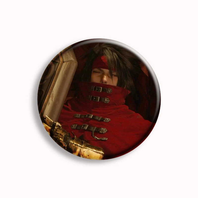 Game FF7 Vincent Valentine Anime Dirge Of Cerberus Button Pin