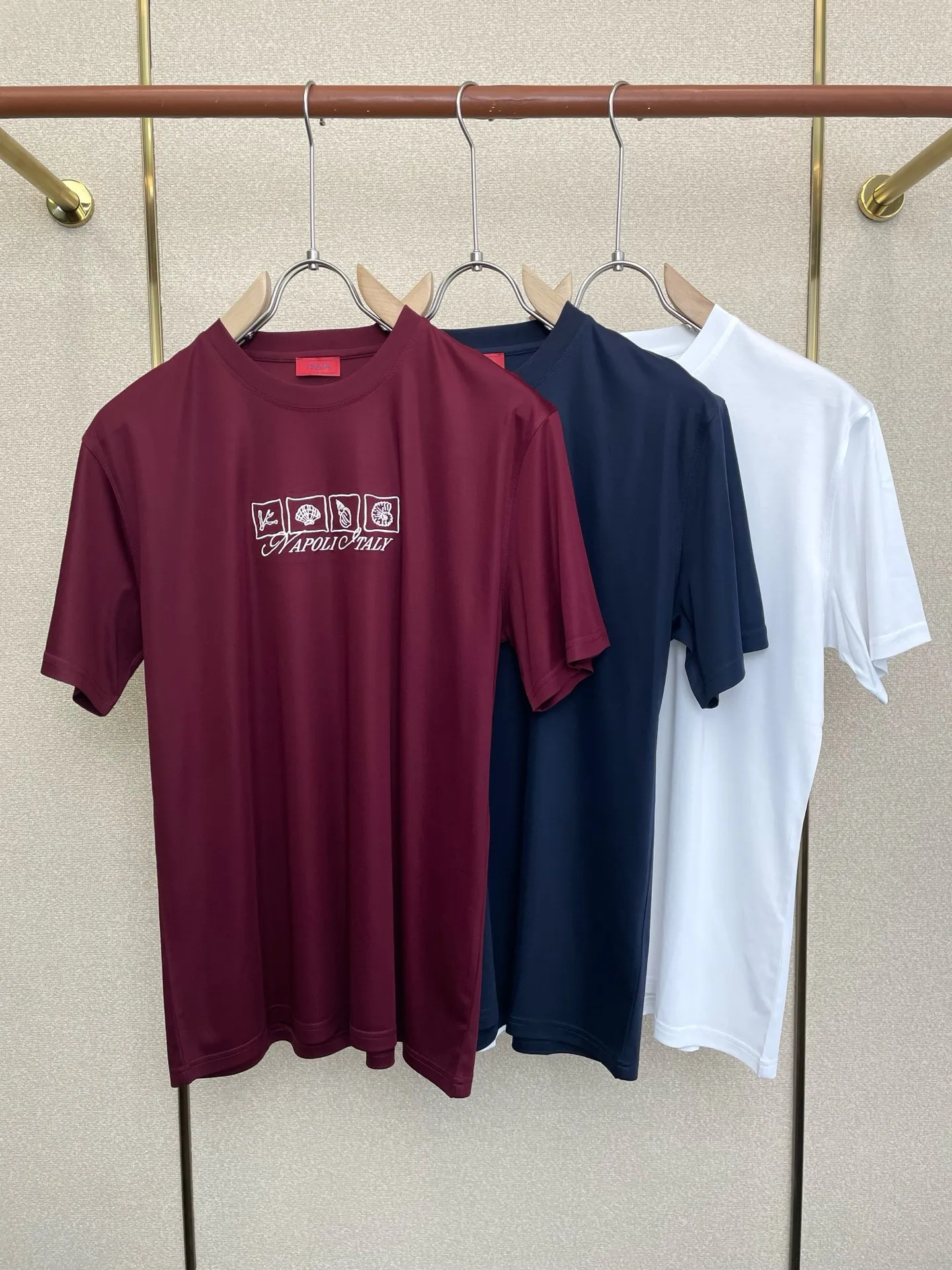 Casual round Neck Short Sleeve T-Shirt Men's Premium Item Cotton Trendy Brand Old Money Style European Standard Fit Autumn Wear