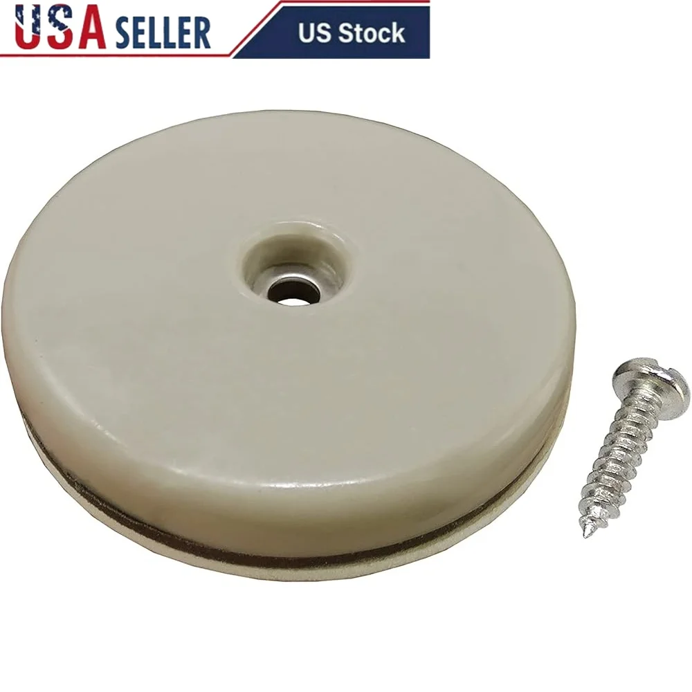 

2 Inch Round Adhesive Slide Glide Furniture Sliders 4 Pack Low Friction Easy Install Heavy Appliances and Furniture