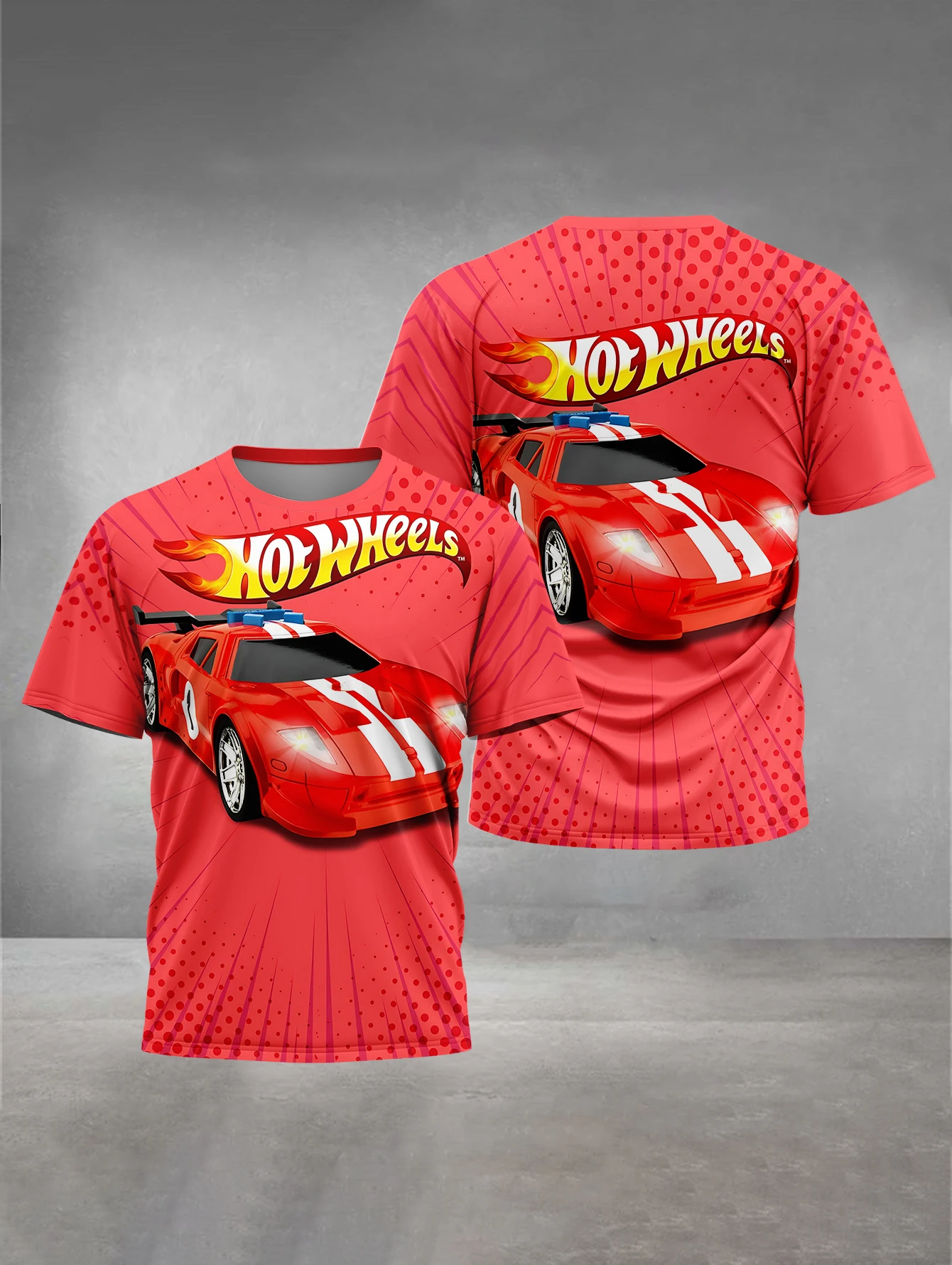 3D Print Hot Wheels Baby Clothing 5 to 14 Years Male Outdoor Clothes for Children Boy Girl Child T-Shirt Top Shirts