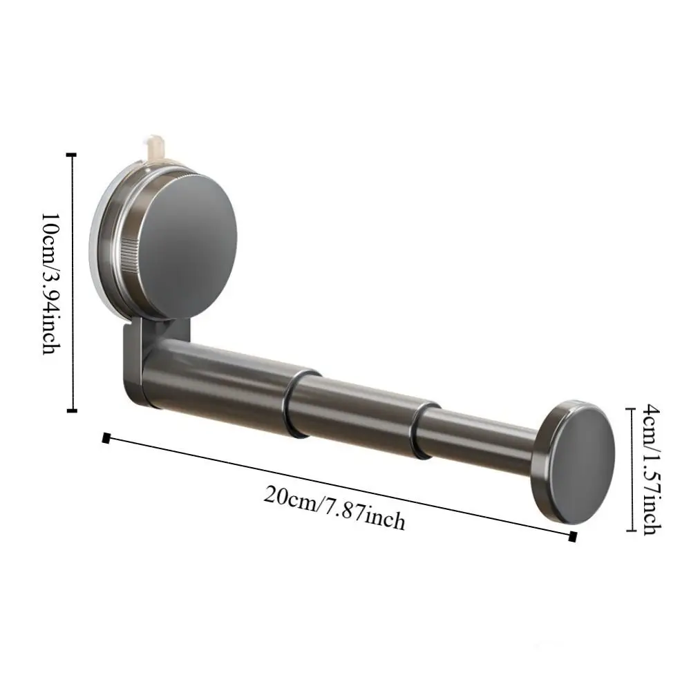 2 PCS Suction Cup Clothes Hanger Wall-Mounted Space-Saving Storage Rack Plastic Adjustable Storage Organizer Home