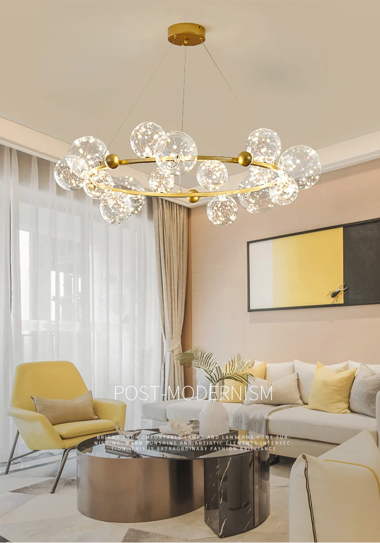 Lampadario A Sospensione Ad Anello LED – Design Moderno In Metallo E Acrilico, Luce Calda, Per Camera E Soggiorno