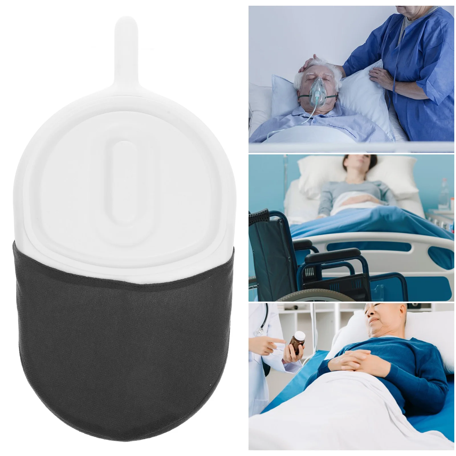 

Elderly Care Bed Pan Chamber Pot for Men Women Handheld Night Urine Storage Patient Toilet Bedroom Sanitary Facility