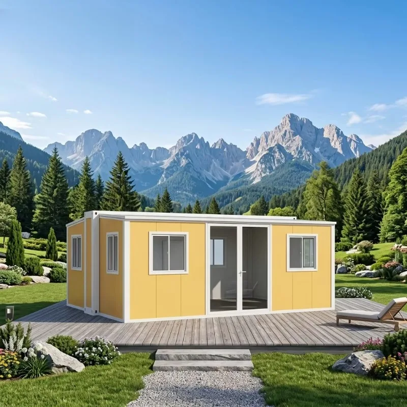 Expandable Prefabricated House with Premium Interior Finish for Mountain View Resort and High End Vacation Customized