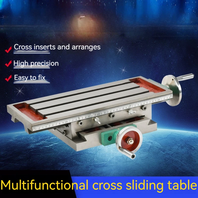 

Multi-Function Precision Cross Sliding Table Mini Drilling And Milling Machine Drag Plate Bi-Directional Moving Dovetail Manual