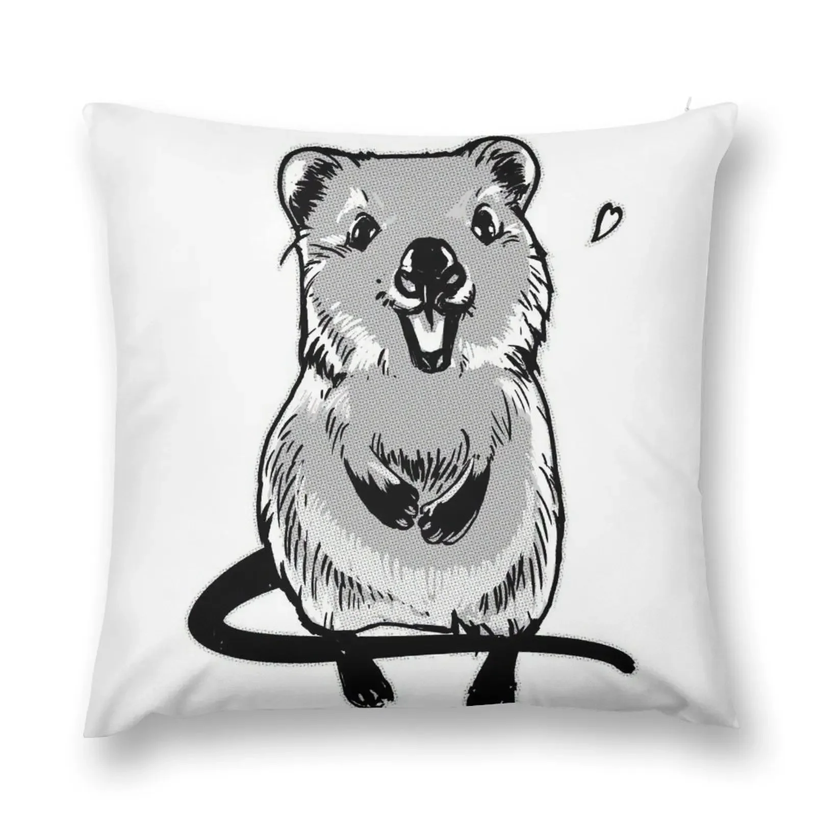 Happy quokka Throw Pillow pillow cover luxury Pillow Covers Decorative Cushion Cover Custom Cushion Photo