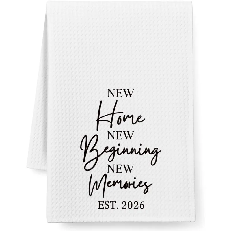 1pc New Home Quote Print Kitchen Towel,Soft Absorbent Hand Towel,Perfect for Kitchen,Dining Room,Bathroom,Dorm,Housewarming Gift