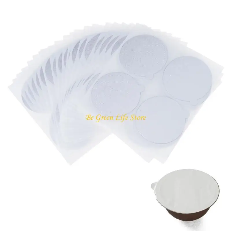 

M7DF 100PCS Aluminum Coffee Pods Stickers 37mm Coffee Pods Sealers Preservation Cover