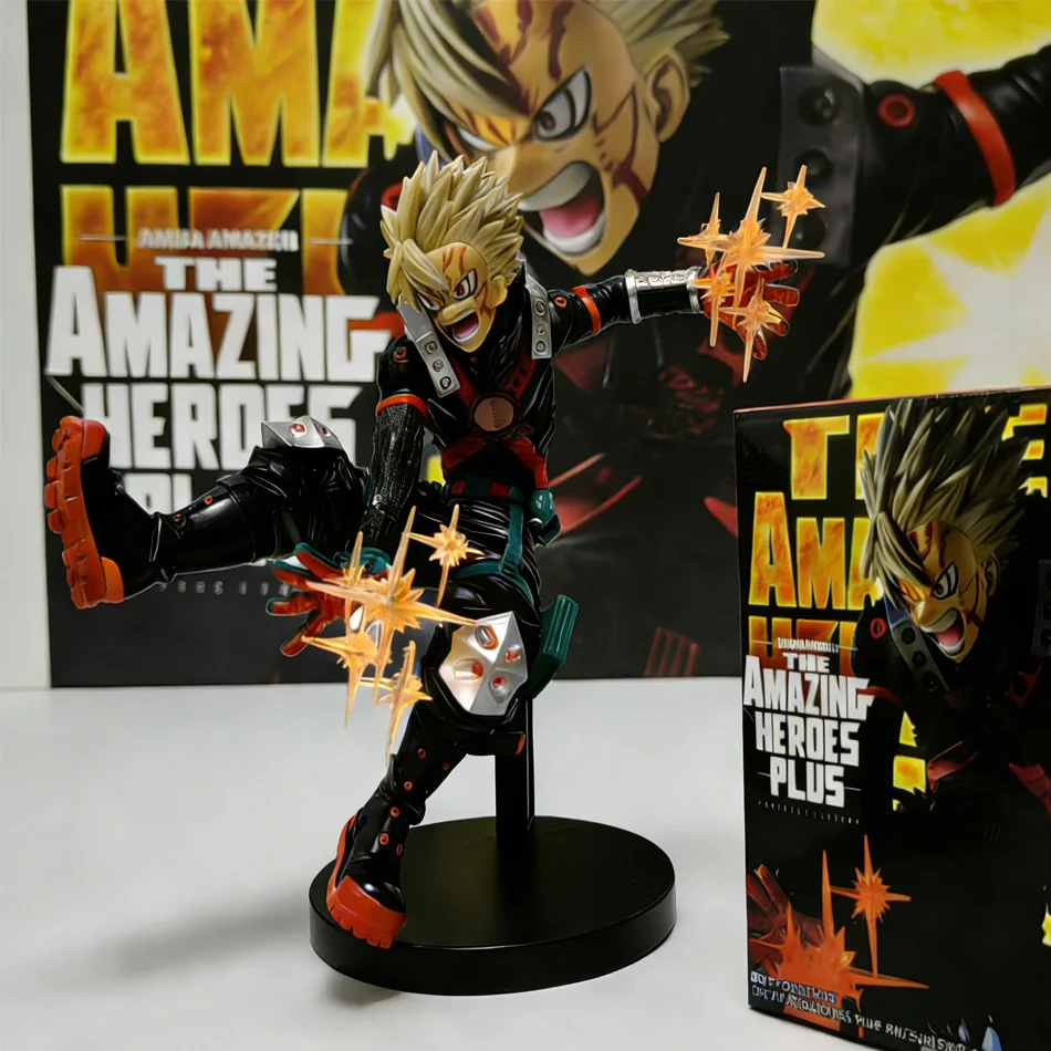 Hot 18 cm Anime Mijn Hero Academia Perifere Hero Bakugou Katsuki Actiefiguren PVC Model Decor Collectible Standbeeld Kerst speelgoed