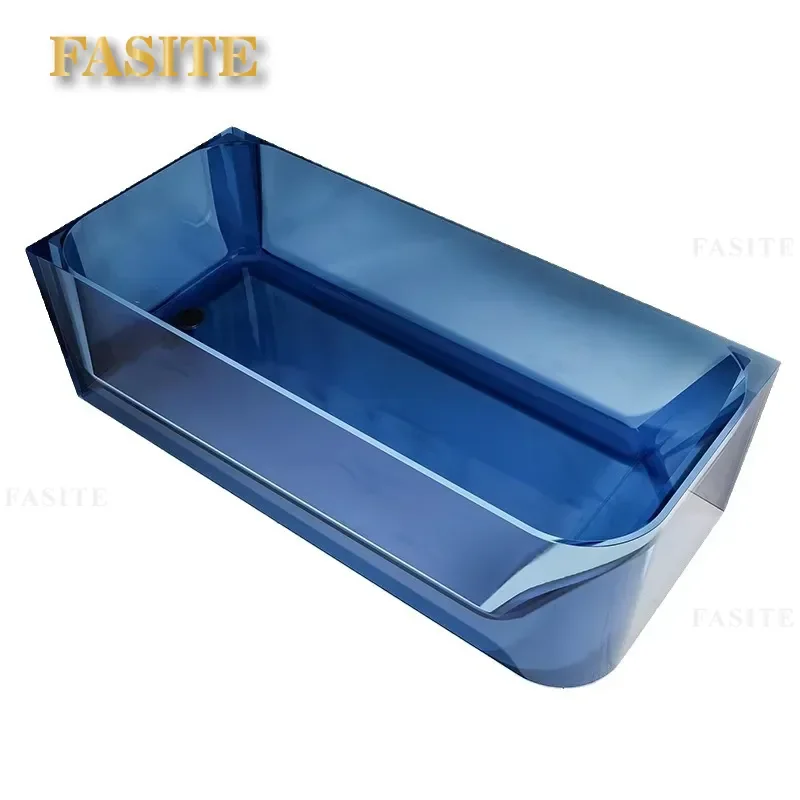 for Transparent Resin Bathtub Left Right Skirt Deep Bubble Home Hotel Homestay Bath