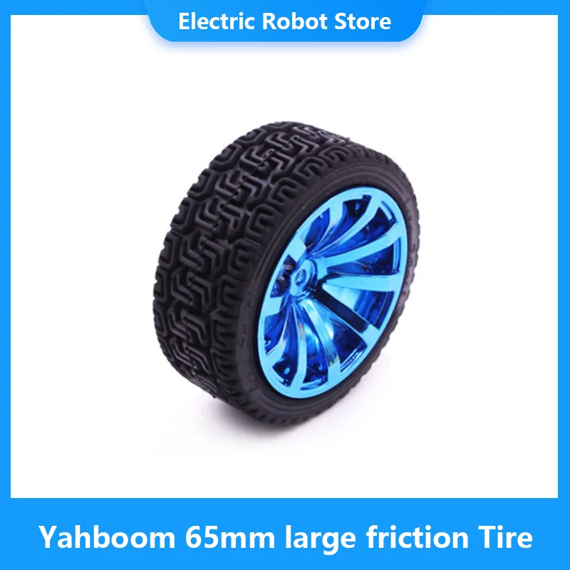 Yahboom large friction tire 65mm smart robot car wheel with coupling for balance robot car